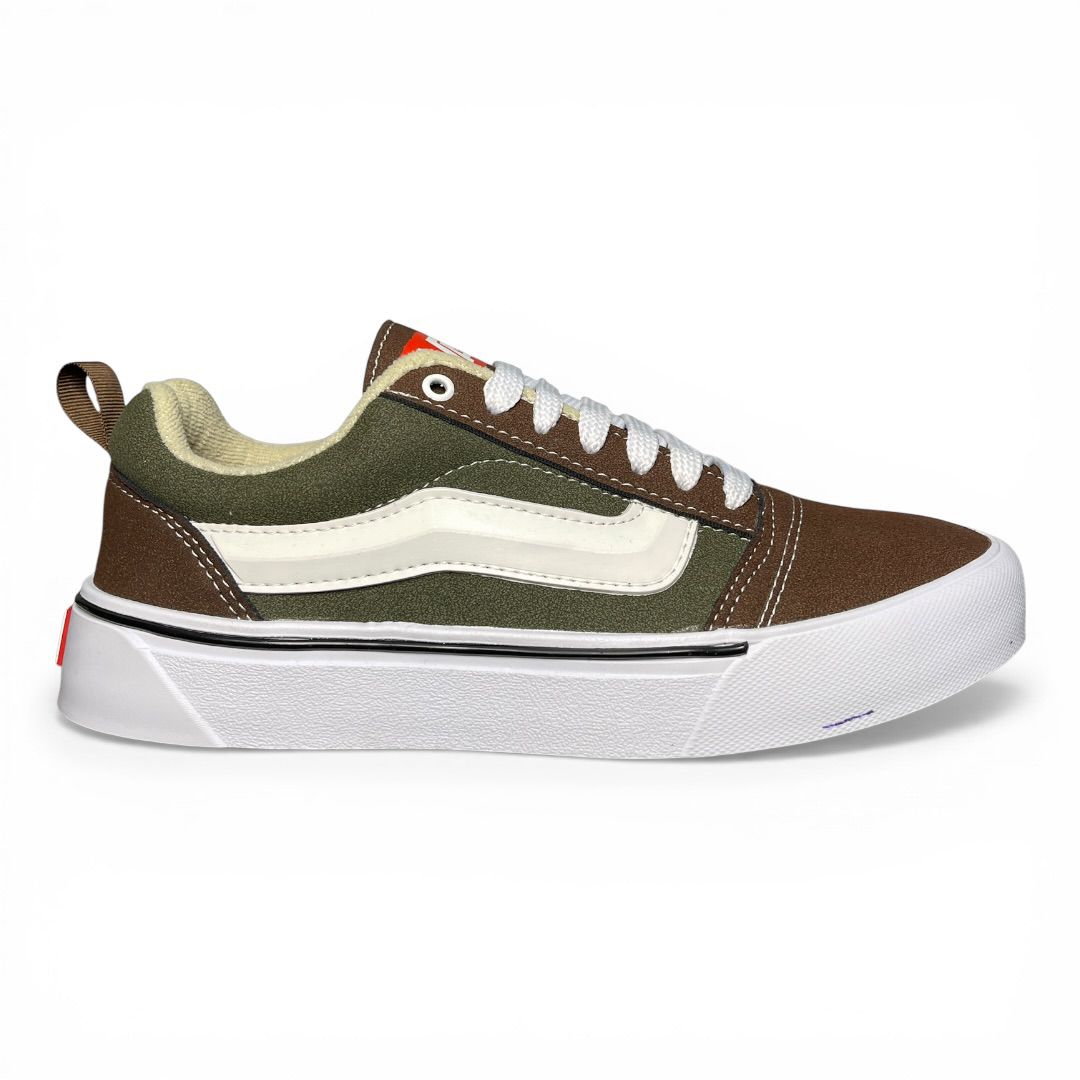 Tenis Caballero Vans Verde - Marron
