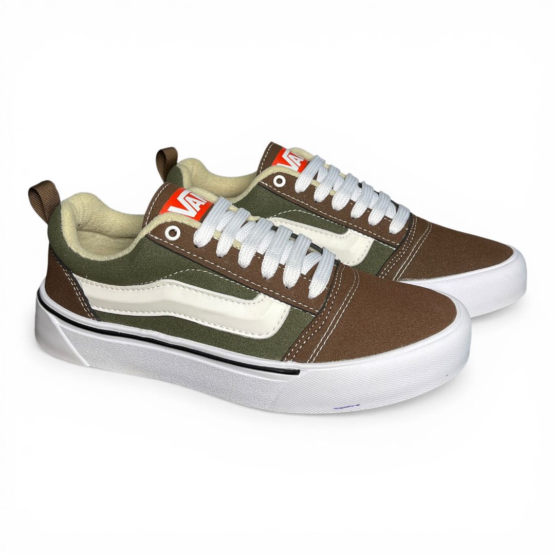 Tenis Caballero Vans Verde - Marron